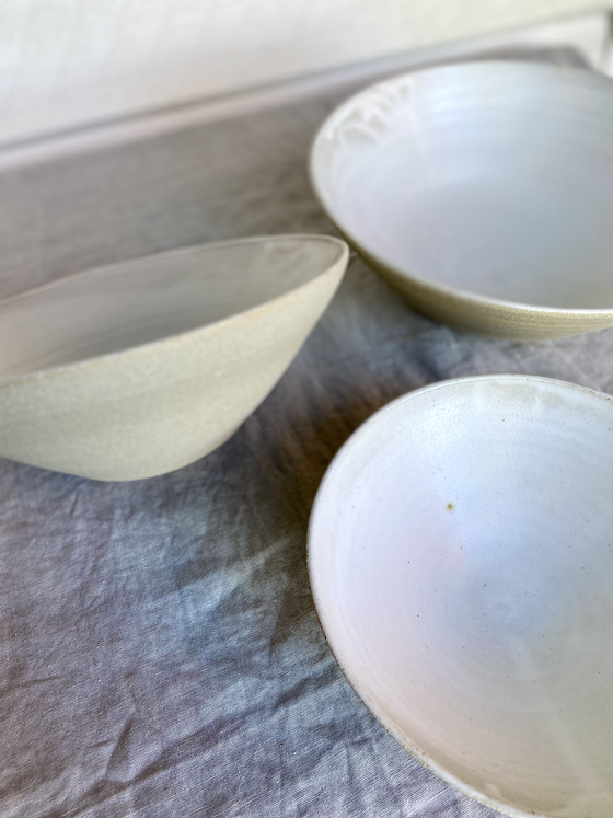 KMF COLLECTIONS // Ceramic Bowl Set 3 [Matte White]