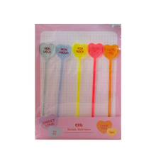  OH IT'S PERFECT // Conversation Heart Drink Stirrers [5pk]
